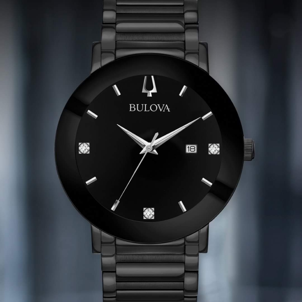 ***BRAND NEW*** Bulova Modern Diamond Black Dial Men's Watch - Picture 2 of 11